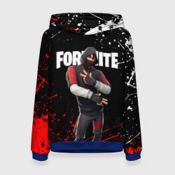 Толстовка-худи женская FORTNITE IKONIK, цвет: 3D-синий