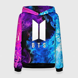 Толстовка-худи женская BTS, цвет: 3D-черный
