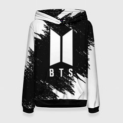 Толстовка-худи женская BTS, цвет: 3D-черный