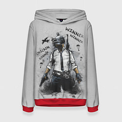 Толстовка-худи женская PUBG, цвет: 3D-красный