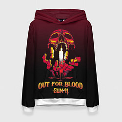 Толстовка-худи женская Out for blood, цвет: 3D-белый