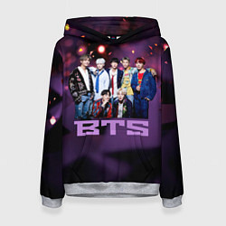 Толстовка-худи женская BTS, цвет: 3D-меланж
