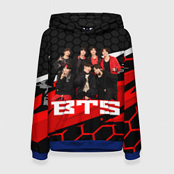 Толстовка-худи женская BTS, цвет: 3D-синий