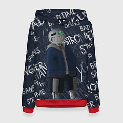 Толстовка-худи женская UNDERTALE, цвет: 3D-красный