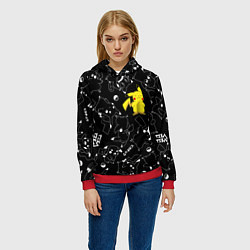 Толстовка-худи женская ПИКАЧУ, цвет: 3D-красный — фото 2