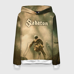 Толстовка-худи женская Sabaton, цвет: 3D-белый