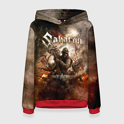 Толстовка-худи женская Sabaton, цвет: 3D-красный