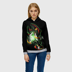 Толстовка-худи женская SHADOW, цвет: 3D-меланж — фото 2