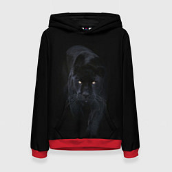 Толстовка-худи женская Пантера, цвет: 3D-красный