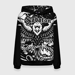 Толстовка-худи женская SABATON, цвет: 3D-черный