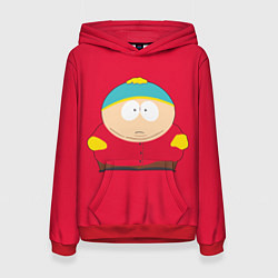 Толстовка-худи женская ЮЖНЫЙ ПАРК, цвет: 3D-красный
