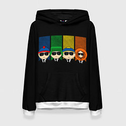 Толстовка-худи женская South Park, цвет: 3D-белый