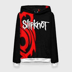 Толстовка-худи женская Slipknot 7, цвет: 3D-белый