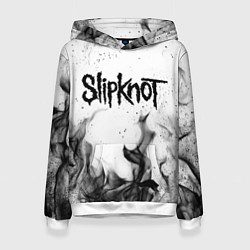 Толстовка-худи женская SLIPKNOT, цвет: 3D-белый