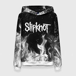 Толстовка-худи женская SLIPKNOT, цвет: 3D-белый