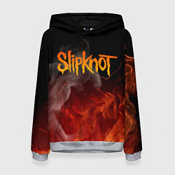 Толстовка-худи женская SLIPKNOT, цвет: 3D-меланж