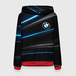 Толстовка-худи женская BMW, цвет: 3D-красный