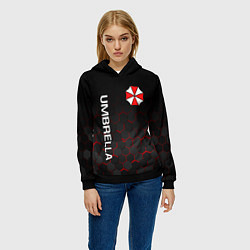 Толстовка-худи женская UMBRELLA CORP, цвет: 3D-черный — фото 2