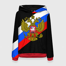 Толстовка-худи женская РОССИЯ, цвет: 3D-красный