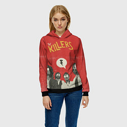 Толстовка-худи женская The Killers, цвет: 3D-черный — фото 2