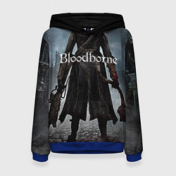 Толстовка-худи женская Bloodborne, цвет: 3D-синий