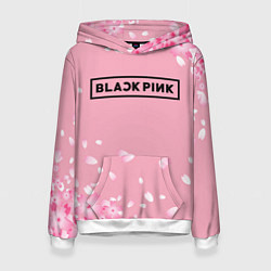 Толстовка-худи женская BLACKPINK, цвет: 3D-белый