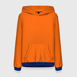 Толстовка-худи женская Цвет апельсиновая корка, цвет: 3D-синий