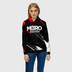 Толстовка-худи женская METRO EXODUS, цвет: 3D-черный — фото 2