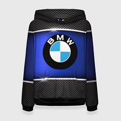 Толстовка-худи женская BMW, цвет: 3D-черный