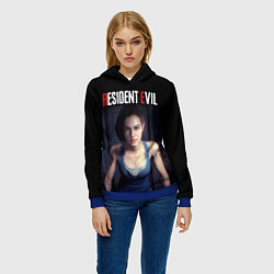 Толстовка-худи женская Jill Valentine, цвет: 3D-синий — фото 2