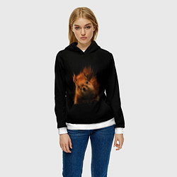 Толстовка-худи женская Белка, цвет: 3D-белый — фото 2