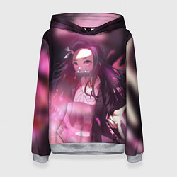 Толстовка-худи женская NEZUKO, цвет: 3D-меланж