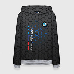 Толстовка-худи женская BMW, цвет: 3D-меланж