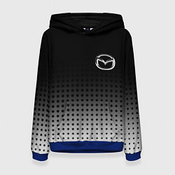 Толстовка-худи женская Mazda, цвет: 3D-синий
