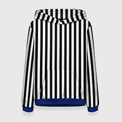 Толстовка-худи женская Пикси полосы, цвет: 3D-синий