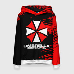 Толстовка-худи женская Umbrella Corporation, цвет: 3D-белый