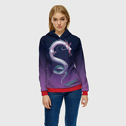 Толстовка-худи женская Унесённые призраками, цвет: 3D-красный — фото 2