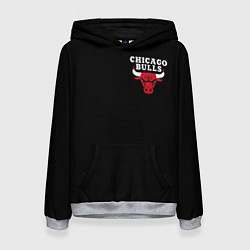 Толстовка-худи женская CHICAGO BULLS, цвет: 3D-меланж