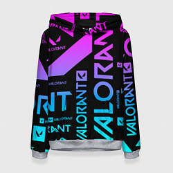Толстовка-худи женская Valorant, цвет: 3D-меланж