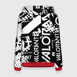 Толстовка-худи женская Valorant, цвет: 3D-красный