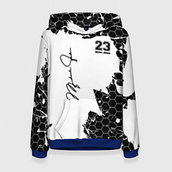 Толстовка-худи женская Michael Jordan 23, цвет: 3D-синий