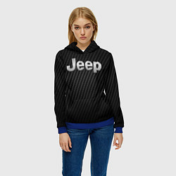 Толстовка-худи женская Jeep Z, цвет: 3D-синий — фото 2