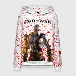 Толстовка-худи женская GOD OF WAR, цвет: 3D-белый