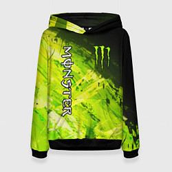 Толстовка-худи женская MONSTER ENERGY, цвет: 3D-черный