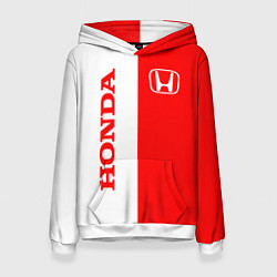 Толстовка-худи женская HONDA, цвет: 3D-белый