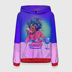 Толстовка-худи женская DOJA CAT, цвет: 3D-красный