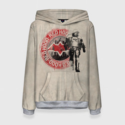 Толстовка-худи женская Red Hood, цвет: 3D-меланж