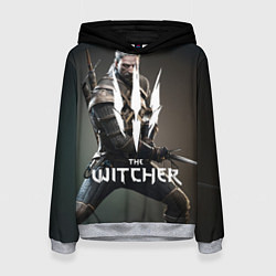 Толстовка-худи женская The Witcher, цвет: 3D-меланж
