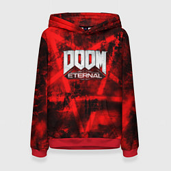 Толстовка-худи женская Doom Eternal, цвет: 3D-красный