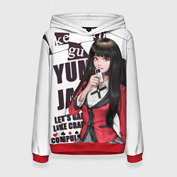 Толстовка-худи женская Kakegurui, цвет: 3D-красный